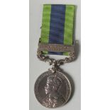 3300091. PTE. W. MARTIN. H. L. I. INDIAN GENERAL SERVICE MEDAL with bar.. NORTH WEST FRONTIER,