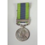 9081 PTE. P...... 1ST BTN HIGHLANDERS. INDIA GENERAL SERVICE MEDAL AND BAR. NORTH WEST FRONTIER,