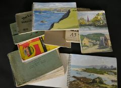 A collection of eleven sketch books possibly by P. H. Brown, mostly West Country views.