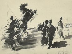 After Feliks Topolski, 'Richmond Horse Show', print, 6.5" x 9" (16 x 23cm), along with 'Pomp and