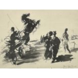 After Feliks Topolski, 'Richmond Horse Show', print, 6.5" x 9" (16 x 23cm), along with 'Pomp and