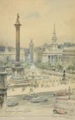 Charles Eddowes Turner (1883-1965) British, 'A Rough Sketch of Trafalgar Square', watercolour and
