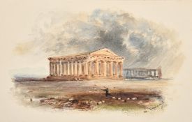 M. Copland, Circa 1866, after Turner 'Paestum', and another similar, along with three further