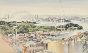 Robert Emerson Curtis (1898-1996) British/Australian, a set of four lithographs of Sydney Harbour