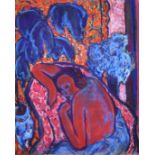 Ian Craig (20th Century), a pair of signed pastel studies of female figures, each around 27" x