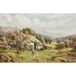 Robert John Hammond (active 1879-1911), A wonderful painting, A spring day in the valley with