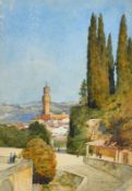 William Ewart Lockhart (1846-1900) British, 'Florence from the Boboli Gardens', watercolour,