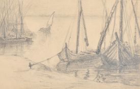 Bonello, a group of six pencil sketches of Egyptian views, some signed and inscribed, all around 5.