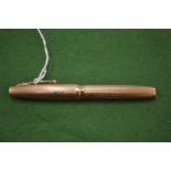 A 9ct gold Waterman fountain pen.