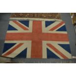 A Union Jack rug 150cm x 97cm.