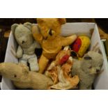 Early teddy bears and toys.