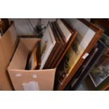 A quantity of assorted paintings and prints.