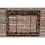 A cast iron frame.