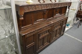 A good large 17th century oak dresser.