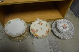 Limoges dessert plates and similar items.