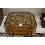 An Islamic inlaid box.