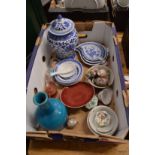 A collection of Oriental porcelain etc.