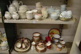 A quantity of part tea services by Susie Cooper, Aynsley and others.