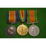 8893 PTE F.V. Thurgood, 9th London Rifles, trio.