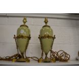 A good pair of classical Ormolu mounted lamp bases.