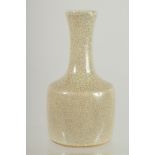 A SMALL CHINESE CRACKLE GLAZE VASE, 14.5cm high.