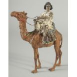 A FINE 19TH CENTURY ORIENTALIST AUSTRIAN BERGMAN COLD PAINTED BRONZE FIGURE, 21.5cm high.