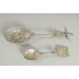 TWO GOOD DUTCH SILVER SPOONS