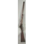 A SHARP'S MODEL 1863 MILITARY CARBINE. 39" overall with 22" .50 barrel retained by a single band