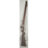 A WESTLEY RICHARDS PERCUSSION MONKEY TAIL CARBINE. 41 ½" overall, 23" Whitworth rifled .450