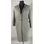 A PURE COLLECTION, CASHMERE AND COTTON LIGHTWEIGHT COAT. Size 14, as new.