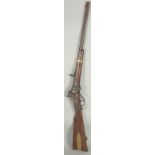 A SHARPS'S MODEL PERCUSSION 1859 MILLITARY CARBINE. 39" overall with 22" .52 barrel with seven