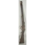 A NEPALESE GAHENDRA MARTINI HENRY CARBINE. 38" overall, 20" .450 barrel, ladder rear sight,