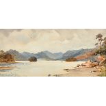 William Alister MacDonald (1860-1956) British, 'Derwentwater from Friars Cragg', watercolour,