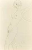 Kanwaldeep Singh Kang, signed Nicks (1964-2007) British, A full length female nude standing with her