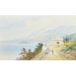 Edwin St. John, Circa 1912, 'Lake Como' and 'Cannes', a pair of watercolours, both signed, each 11.