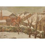 Percy Horton (1897-1970), 'Winter Scene, Ambleside, 1944', oil on panel, 18" x 24" (46 x 61cm),