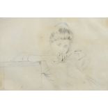 Paul Cesar Helleu (1859-1927), a drypoint etching of a female figure, possibly Alice, the artist's