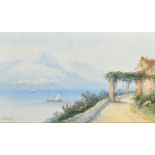 Edwin St. John, Circa 1912, 'The Bay of Naples', and 'Near Capri', a pair of watercolours, both