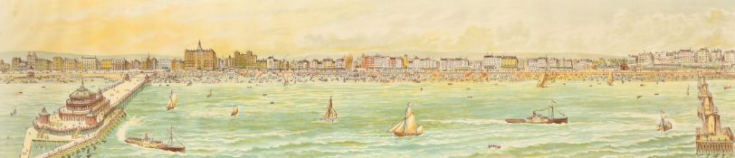 A Panoramic Chromolithograph of Brighton, published by the 'Society' and Guardian' Press,