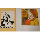 An interesting collection of modern prints after Picasso etc, various sizes, (unframed) (5).