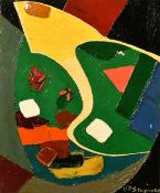 Jean Pierre Stagnaro (circa 1968), an abstract composition, oil on canvas, signed, inscribed