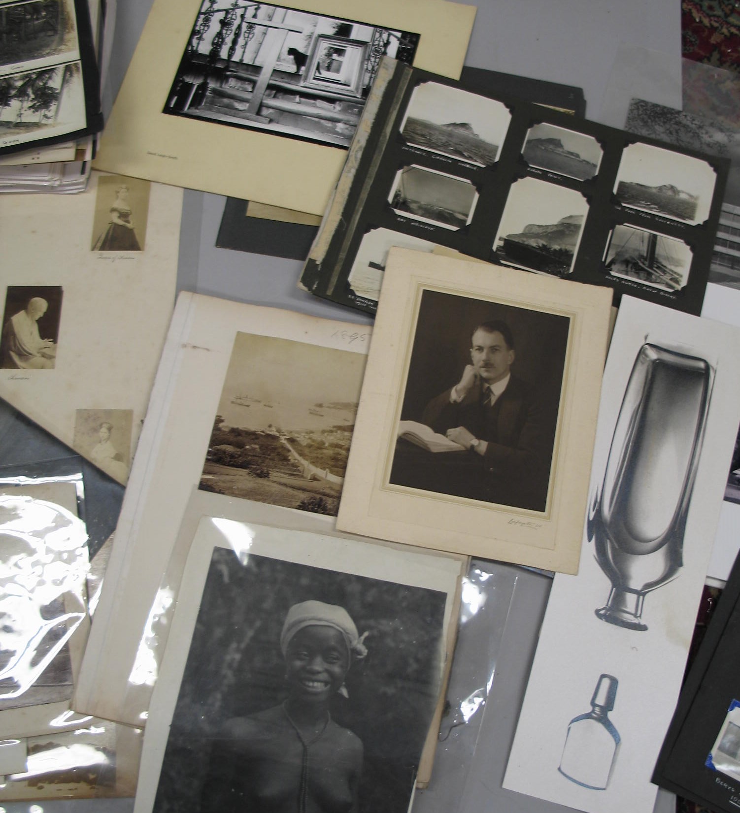 PHOTOGRAPHS: box of miscellaneous large format photos, 19th & 20th cent. - Image 2 of 2