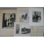 [TRAVEL] collection of Middle East photographs, 3 reprint photos of Gertrude Stein, & a ms. "Account