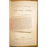 [SHIPWRECK] [MOON (Henry)] An Account Of The Wreck Of H.M. Sloop "Osprey;" with the Encampment Of