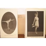 POSTCARDS, "Diana Watts in her statue positions", title from envelope, 6 postcards (1).