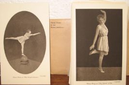 POSTCARDS, "Diana Watts in her statue positions", title from envelope, 6 postcards (1).