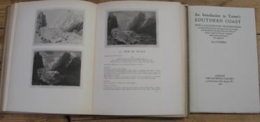 TURNER (J.M.W.) Turner's Southern Coast by A.J. Finberg. Lon. 1929 no. 5/200 signed copies ex.lib.
