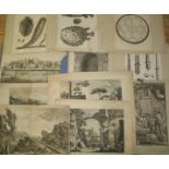 [PRINTS] misc. loose 18th / 19th c. engravings, scientific & topographical (Q).