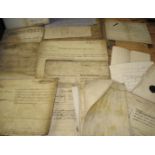 DEEDS, INDENTURES, etc., mostly 18th c., some relating to LONG ACRE, Phoenix Alley etc., plus the