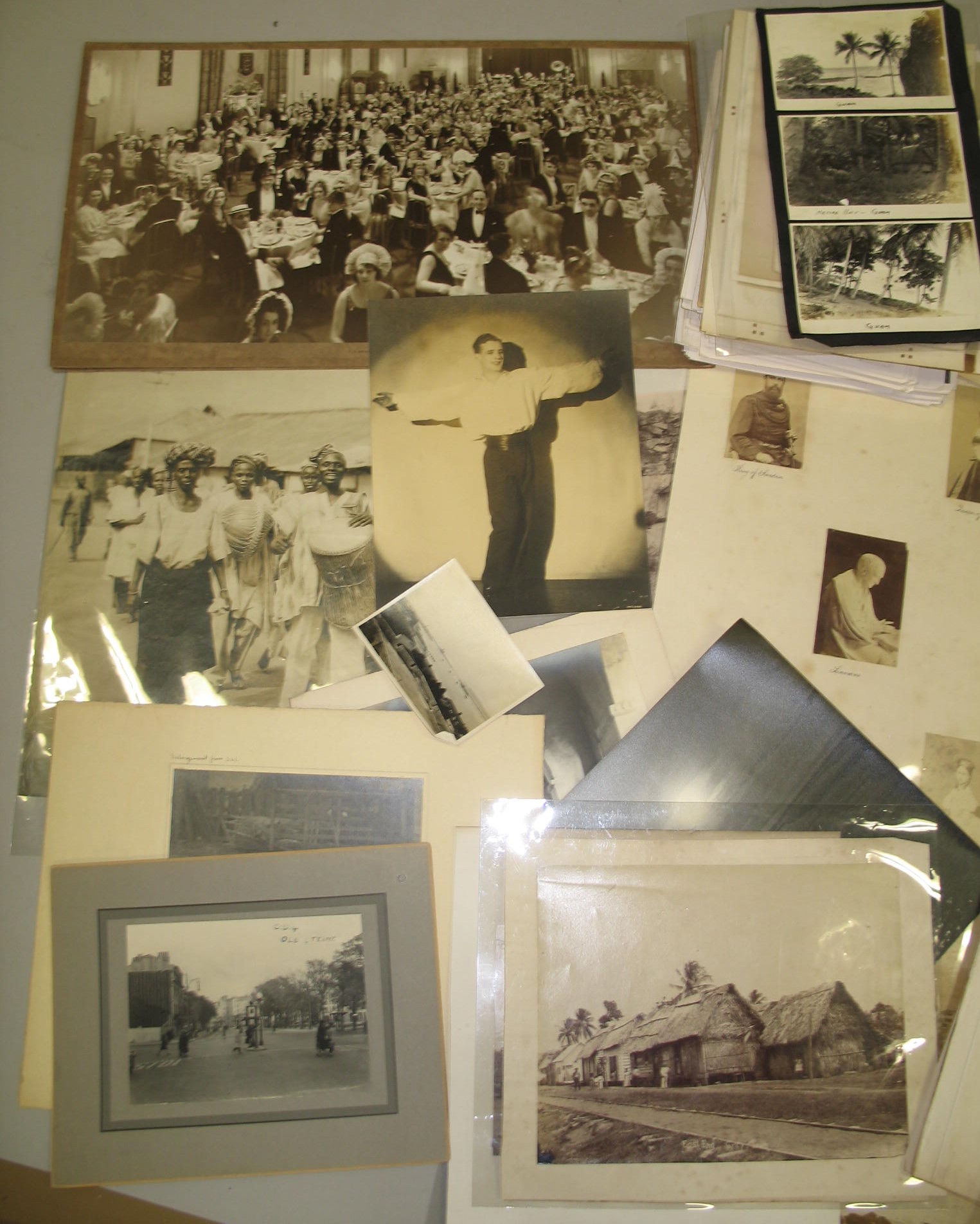 PHOTOGRAPHS: box of miscellaneous large format photos, 19th & 20th cent.